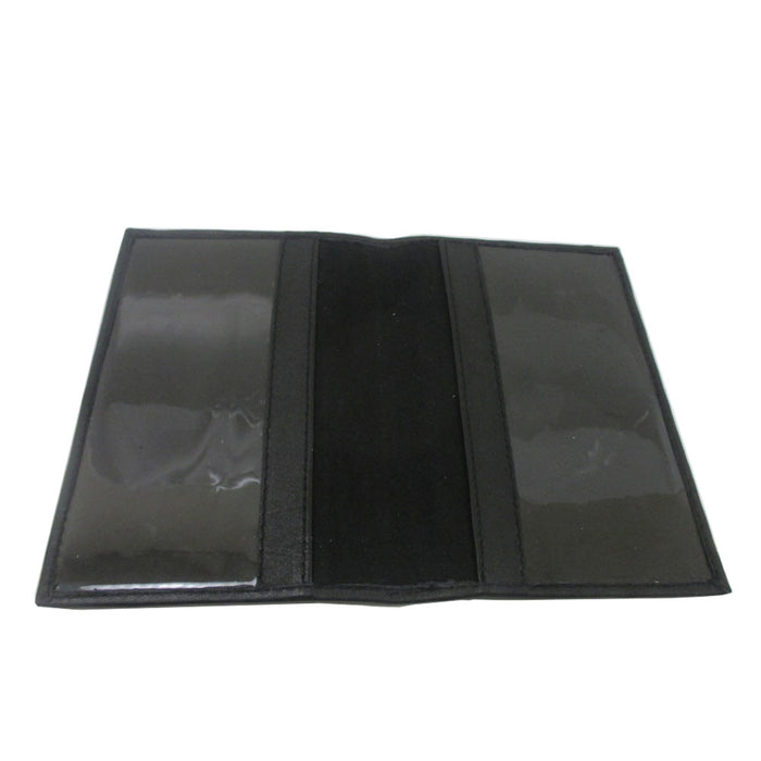 French Leather Passport Holder ID Credit Card Cover Case Travel Wallet France BK