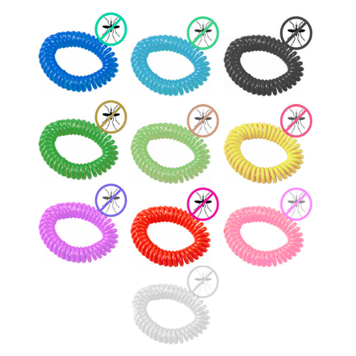 10 Pack Mosquito Repellent Bracelet Wrist Band Bug Insect Natural Protection US