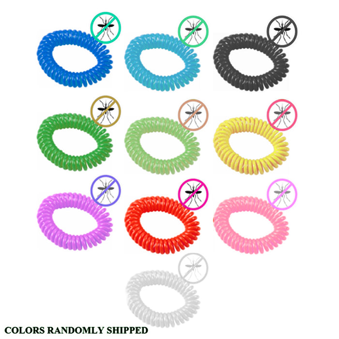 10 Pack Mosquito Repellent Bracelet Wrist Band Bug Insect Natural Protection US