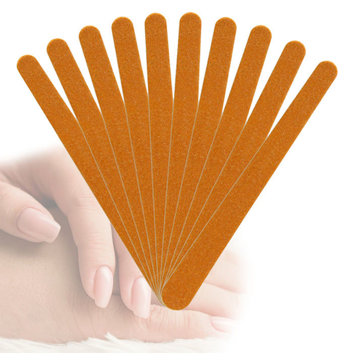 40 Pc Nail Files Emery Board 4.5" Double Sided Gel Manicure Pedicure Beauty Spa