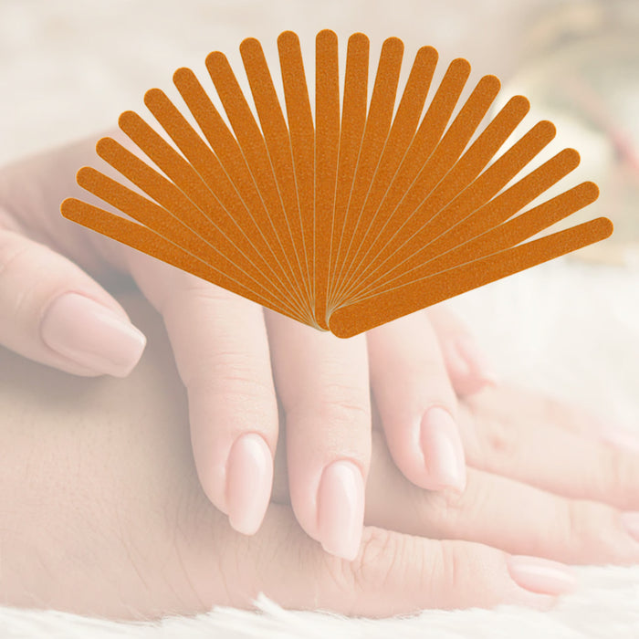 40 Pc Nail Files Emery Board 4.5" Double Sided Gel Manicure Pedicure Beauty Spa