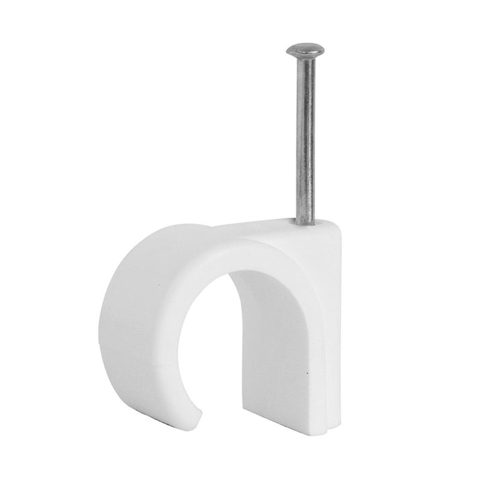 60 Round Cable Clip With Nail Cord Holder Wall Mounting Clip Tacks 7 8 9 10 12mm