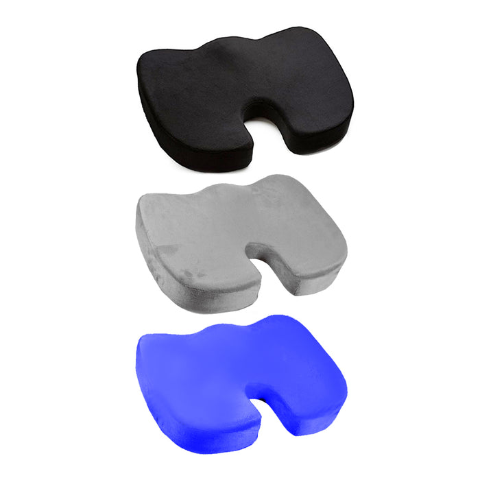 Orthopedic Seat Cushion Comfort Soft Foam Pad Pillow Chair Memory Foam White New