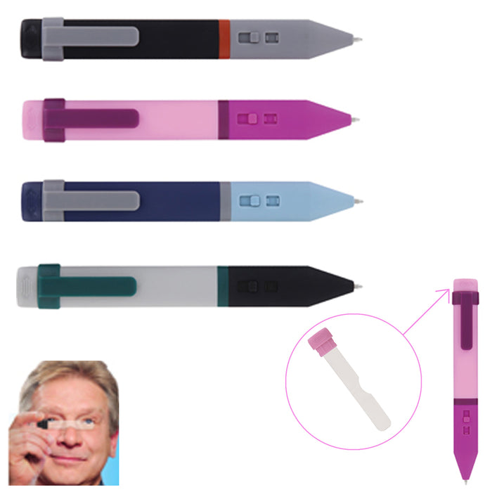 1Pc 2in1 Ball Pen With Magnifier Reading Optic Lens Loupe Office Gift Novelty