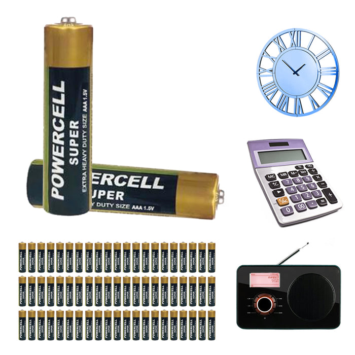 63-Count Extra Heavy Duty AAA Batteries 1.5V Triple A Battery Wholesale Bulk Lot