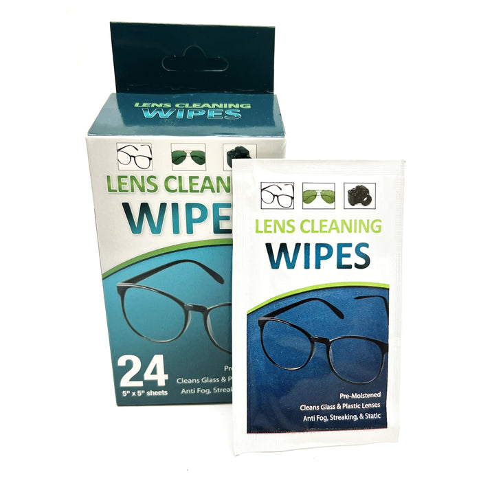 120 Lens Cleaning Wipes Pre-Moistened Cloths Eye Glasses Computer Camera Optical