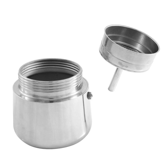 9 Cup Stovetop Coffee Maker Italian Espresso Stainless Steel Mocha Pot Cafeteria
