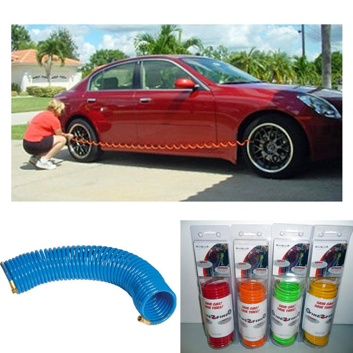 Auto Flat Tire 2 Tire Pressure Exchange Jumbo Hose Gauge Air Exchanger Car Truck