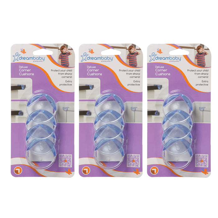 12PC Corner Protectors Child Baby Proof Safety Bumpers Clear Protective Cushions