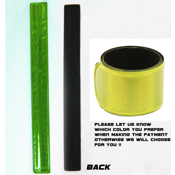 1 High Visibility Reflective Wrist Band Safety Arm Night Biking Traffic Running