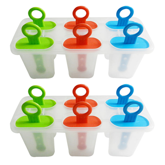 2 Pack Ice Pop Popsicle Mold Makers DIY Juice Bar Frozen Dessert Treats Kids Fun