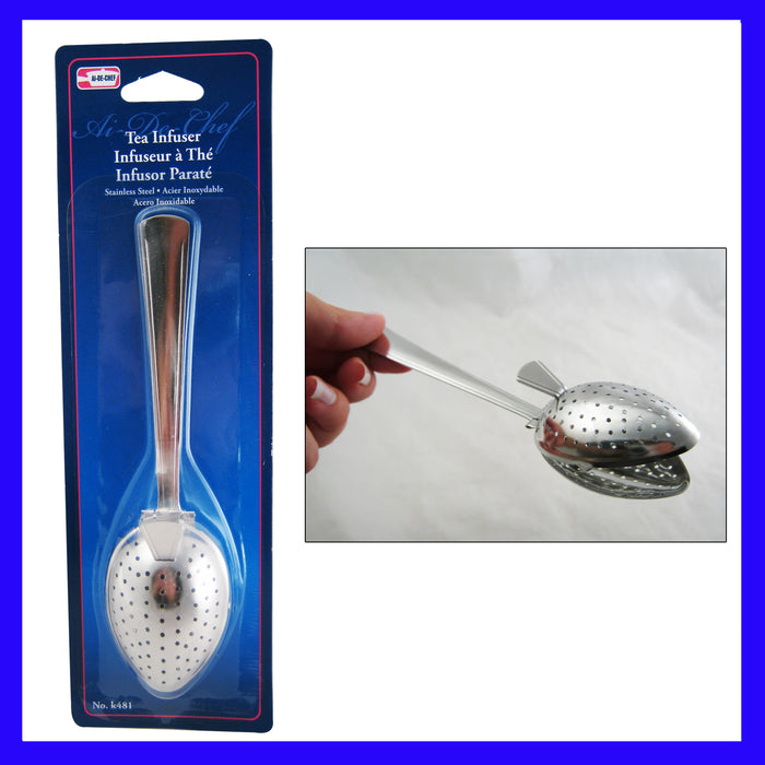 Stainless Steel Tea Infuser Strainer Spoon Loose Leaf Filter Herbs Spice NEW!