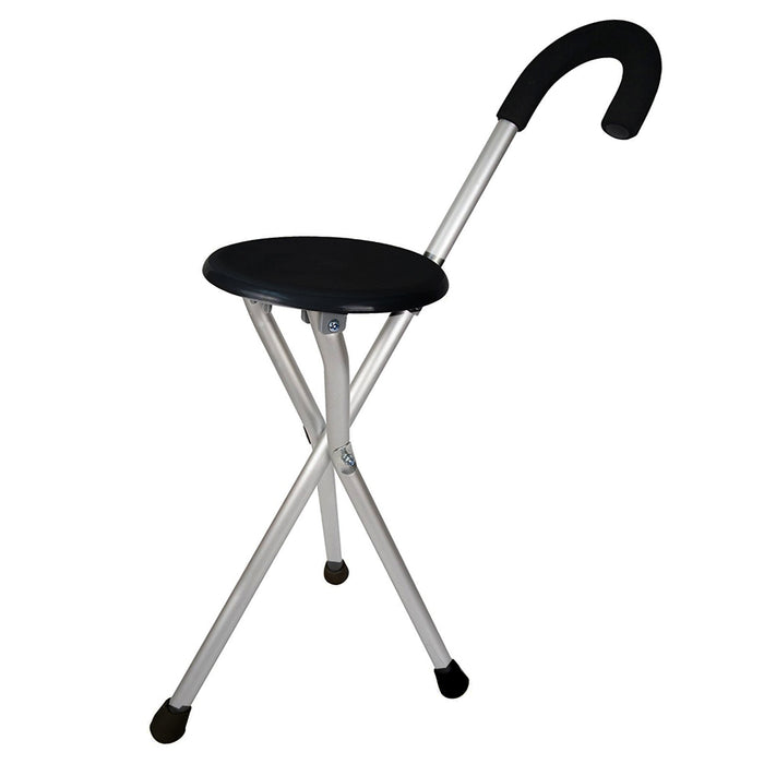 Folding Cane Medical Travel Seat Walking Stick Portable Camping Hiking Chair New