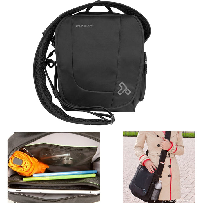 Travelon RFID Anti Theft Urban Tour Shoulder Sling Messenger Bag Travel Men Lady