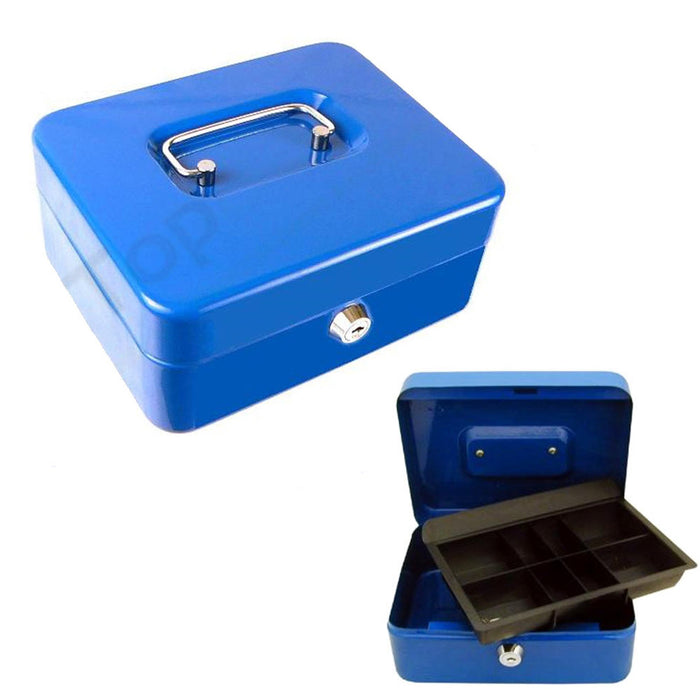 Money Security Box Fire Proof Safe Lock Cash Gun Jewelry Portable Safety Storage