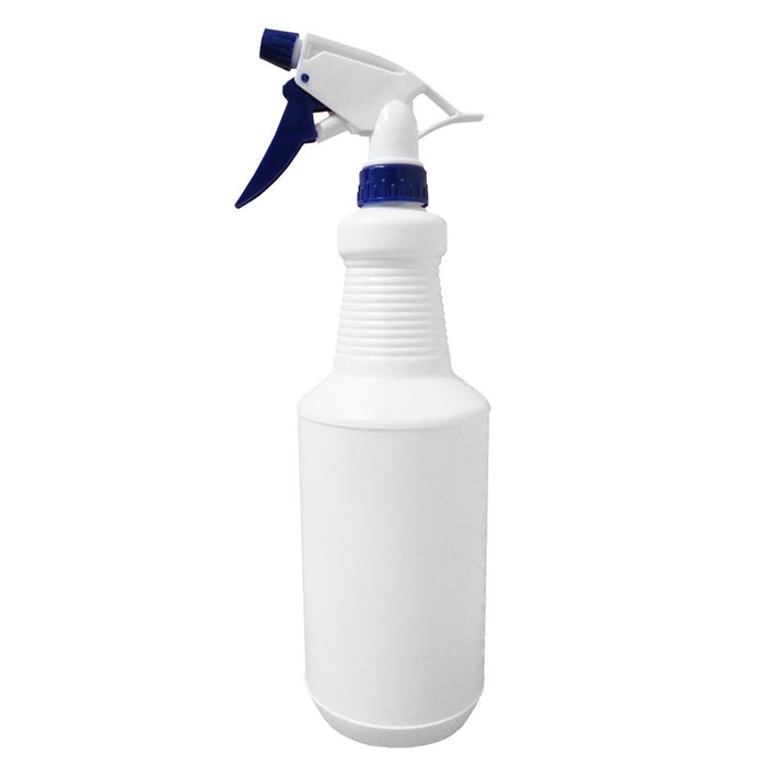 1 Empty Plastic Spray Bottle Sprayer Trigger Spray Bottle 33.8oz White/Blue HDPE