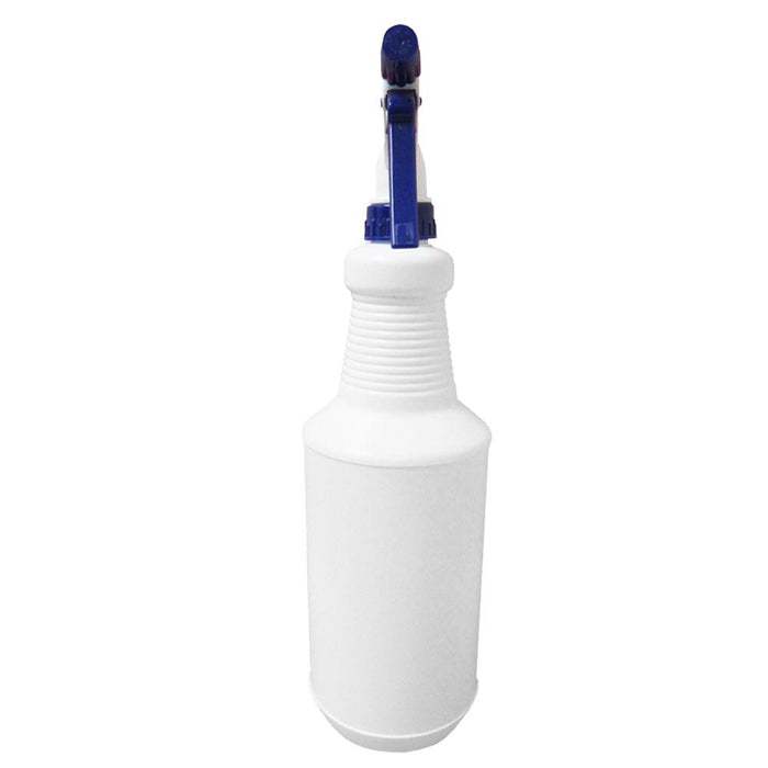 1 Empty Plastic Spray Bottle Sprayer Trigger Spray Bottle 33.8oz White/Blue HDPE