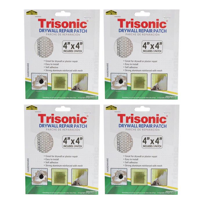 4 Drywall Repair Patch Self Adhesive 4"X4" Fix Wall Hole Ceiling Damage Aluminum