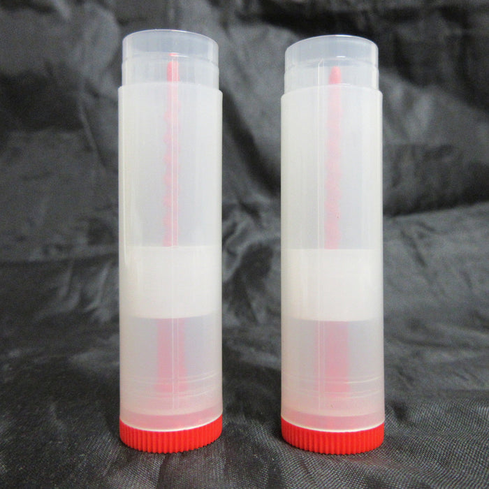 100X Empty Lipstick Lip Balm Containers Clear Tube Case Caps Jars Cosmetics Bulk
