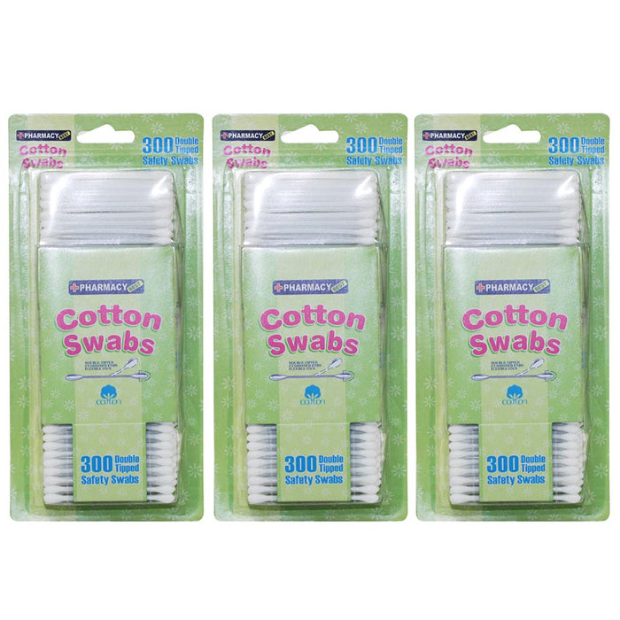 900ct Cotton Swabs Bud Standard White Stick Double Tipped Applicator Tip Ear Wax