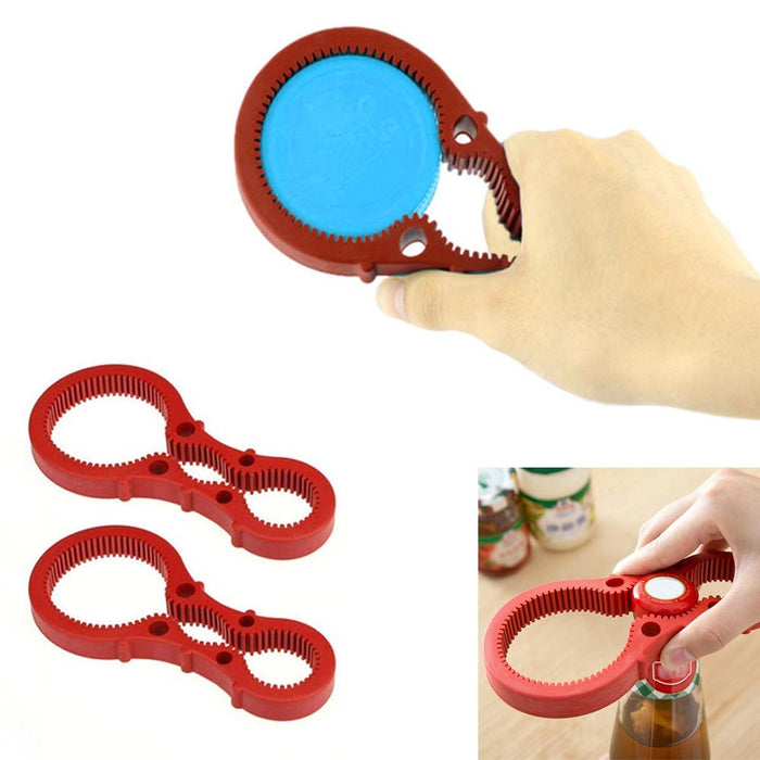 2 Pack Jar Lid Opener Rubber Non Slip Twist Cap Bottle Can Grip Multi Function