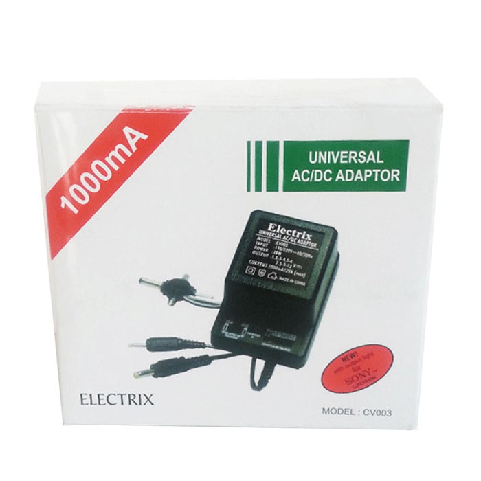 Universal 1.5-3 -4.5-6-7.5-9-12V AC DC Power Adapter Output 1000 mA 220V 50 Hz