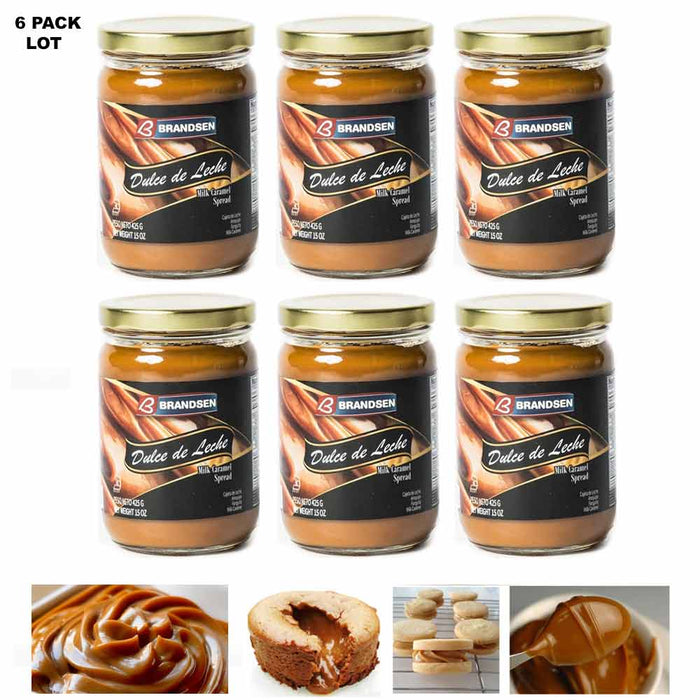 6 Pack LOT Argentinian Dulce De Leche Milk Caramel Spread Dessert Recipes 90oz