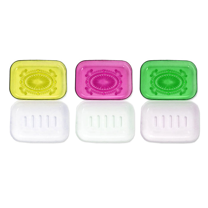 6PC Toothbrush Case Holders Soap Box Travel Container Cover Portable Plastic Set