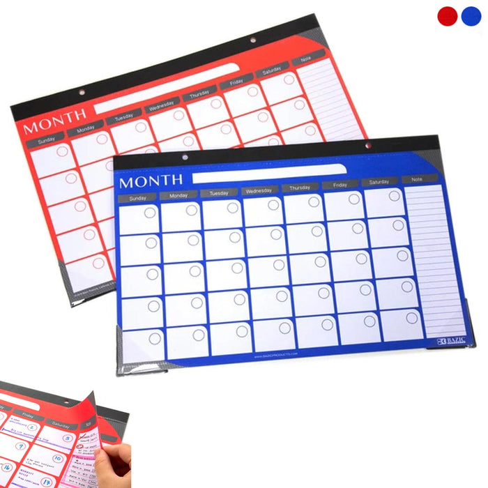2 PC Monthly Desk Pad Calendar Undated Wall Office Planner Organizer 11" X 17"
