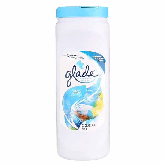 1 Glade Carpet Room Clean Linen Scented Odor Eliminator Freshener Home Pet 32oz