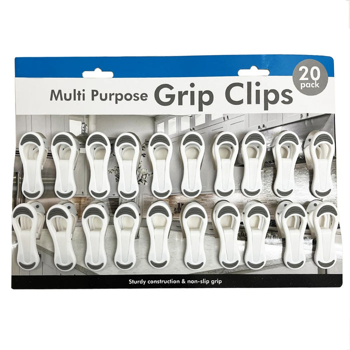 20PC Multi-Purpose Hanger Clip Strong Pinch Grip Home Kitchen Food Storage Craft