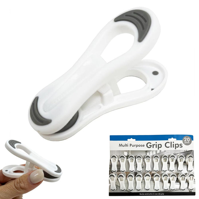 20PC Kitchen Chip Snack Food Storage Sealing Bag Clips Clamps Multipurpose Craft