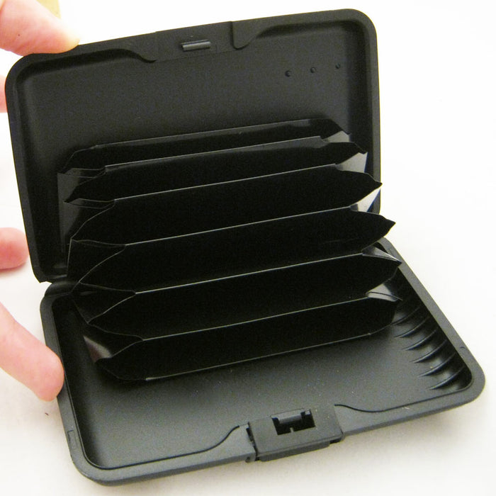 Aluminum Protective Bifold ID Wallet Hard Credit Card Holder Case Secure Pocket