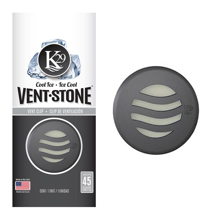 2 Vent Stone Clips Auto Air Freshener Long Lasting Aroma New Car Ice Cool Scent