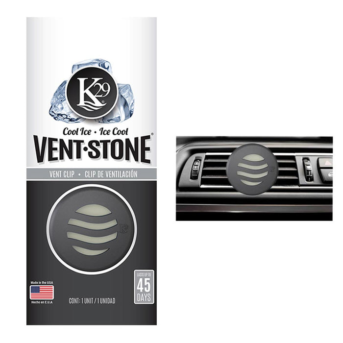 Scent Vent Stone Clip New Car Air Freshener Auto AC Long Lasting Aroma Ice Cool