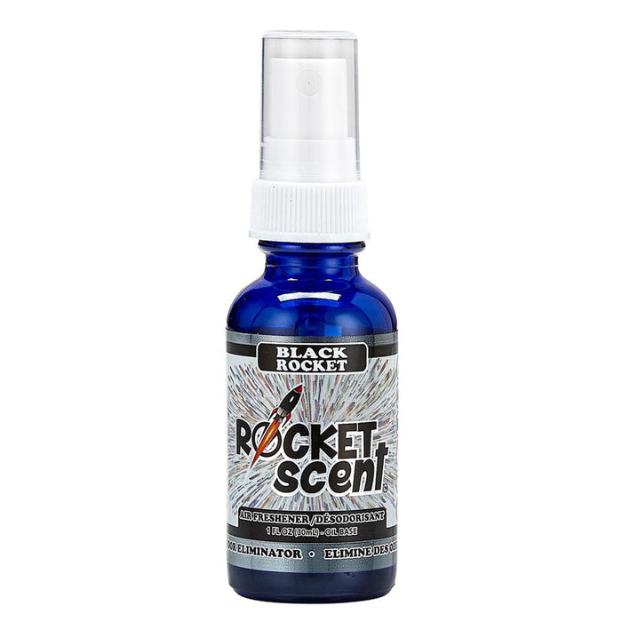 2 Rocket Scents New Car and Black Frost Spray Concentrated Home Room Odor Eliminator