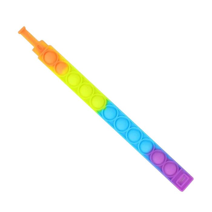 Pop Up Fidget Bracelet Toy Wristband Push Bubble Silicone Sensory Stress Relieve