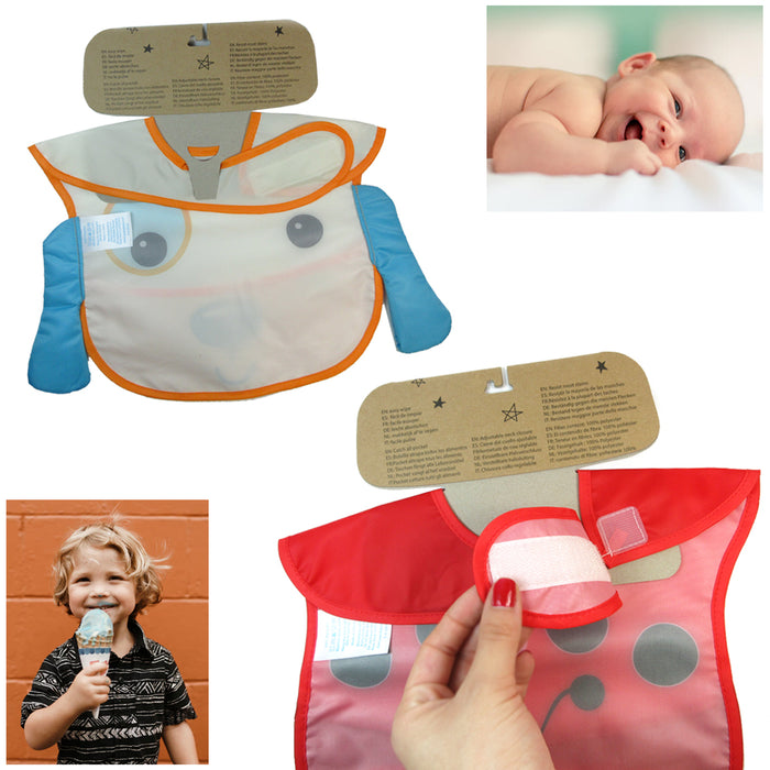2X Baby Toddler Feeding Bibs Waterproof Comfortable Aprons Babadore Food Catcher