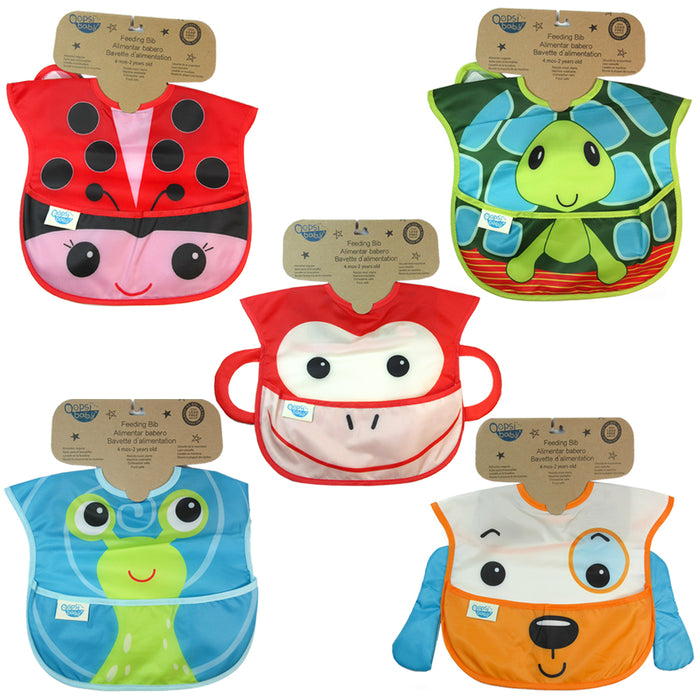 2X Baby Toddler Feeding Bibs Waterproof Comfortable Aprons Babadore Food Catcher