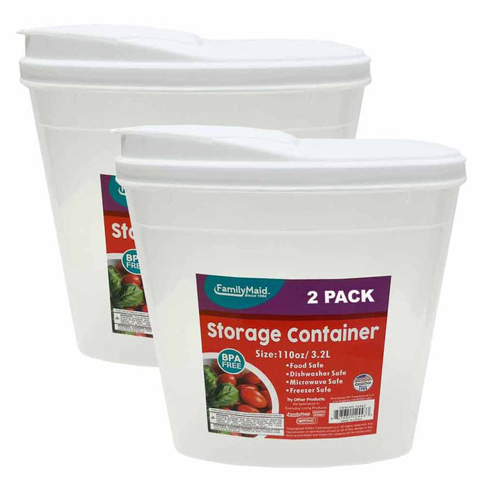 2 Pack Airtight Food Storage Containers Set Kitchen Pantry Organization Cereal
