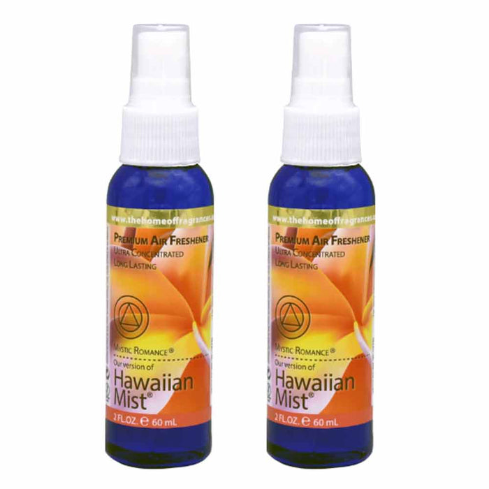 2 Pack Hawaiian Mist Air Freshener Odor Eliminator Spray Scent Fresh Clean Home