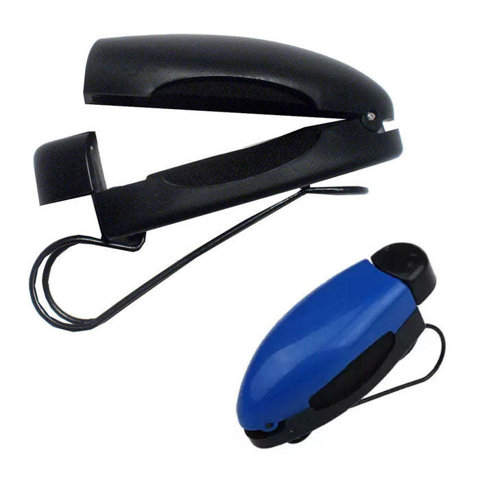 12 Sunglass Visor Clip Sunglasses Eyeglass Holder Car Auto Reading Glasses Black