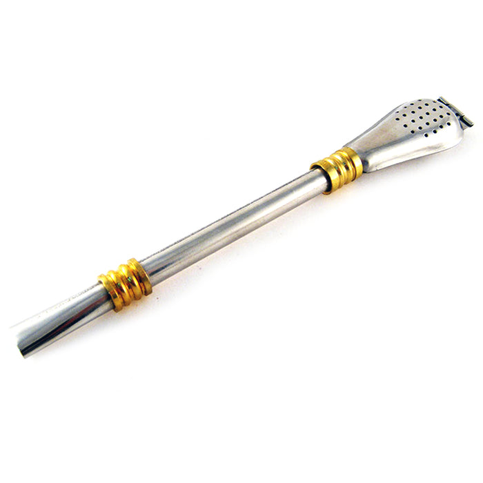 Stainless Steel Filtered Straw Bombilla Yerba Mate Tea Gourd Drinking Argentina