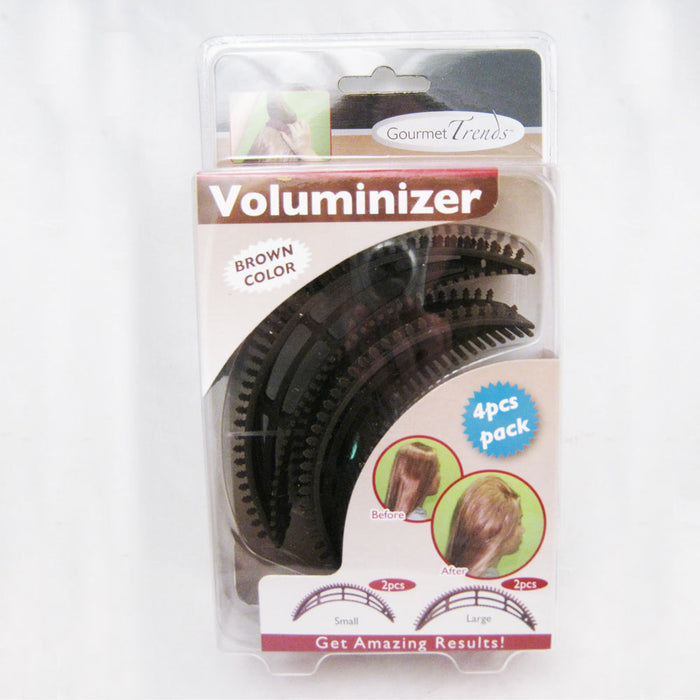4 Pc Voluminizer Hair Bumpits Volumizer Inserts Brown Blonde Black Hair Styling