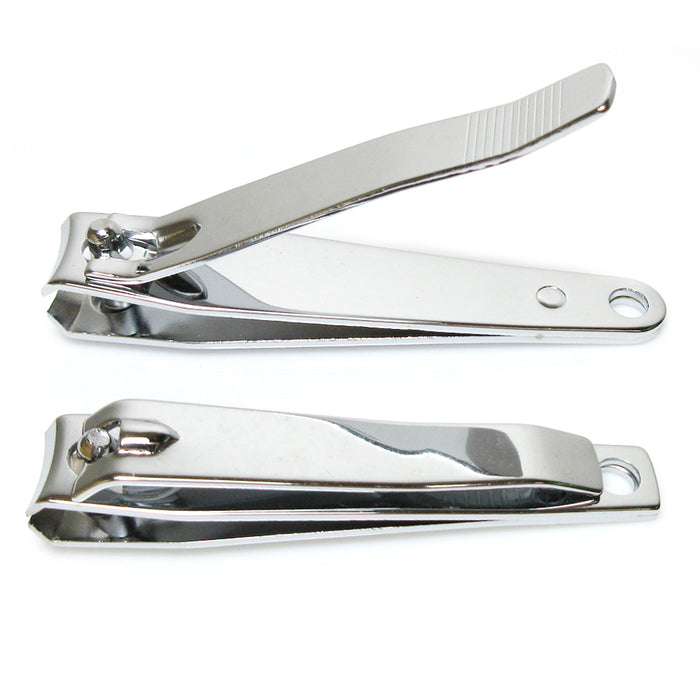 3PC Nail Clipper Set Fingernail Stainless Steel Sharp Trimmer Toenail Cutter Kit