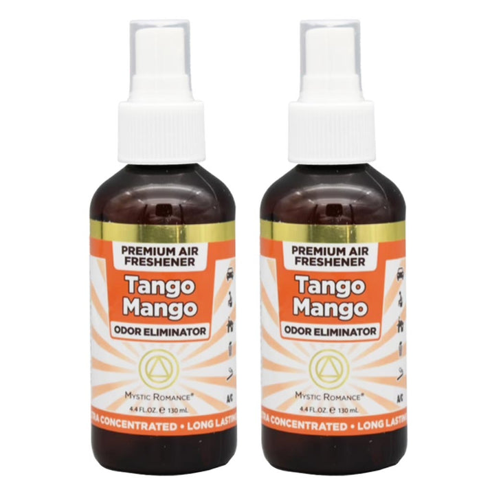 2Pc Mango Odor Eliminator Concentrated Spray Air Freshener Home Toilet Car 4.4oz