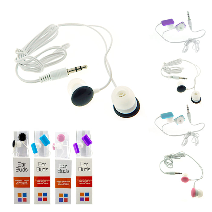 2 Pair Novelty Headphones Earbuds MP3 Player iPhone iPod Laptop Stereo Xmas Gift