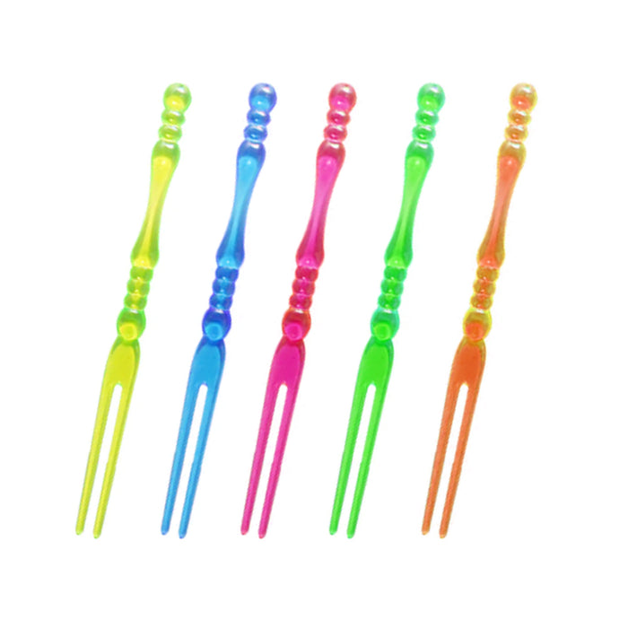 300 PCS Cocktail Forks Food Picks Disposable Fruit Appetizer Dessert Cake Party