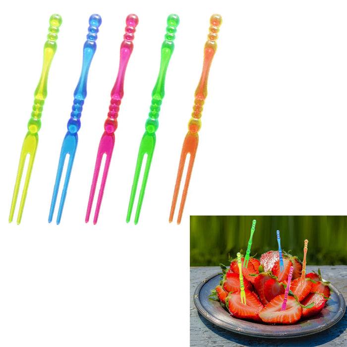 600 PCS Cocktail Fruit Picks Food Appetizer Fork Catering Tasting Disposable