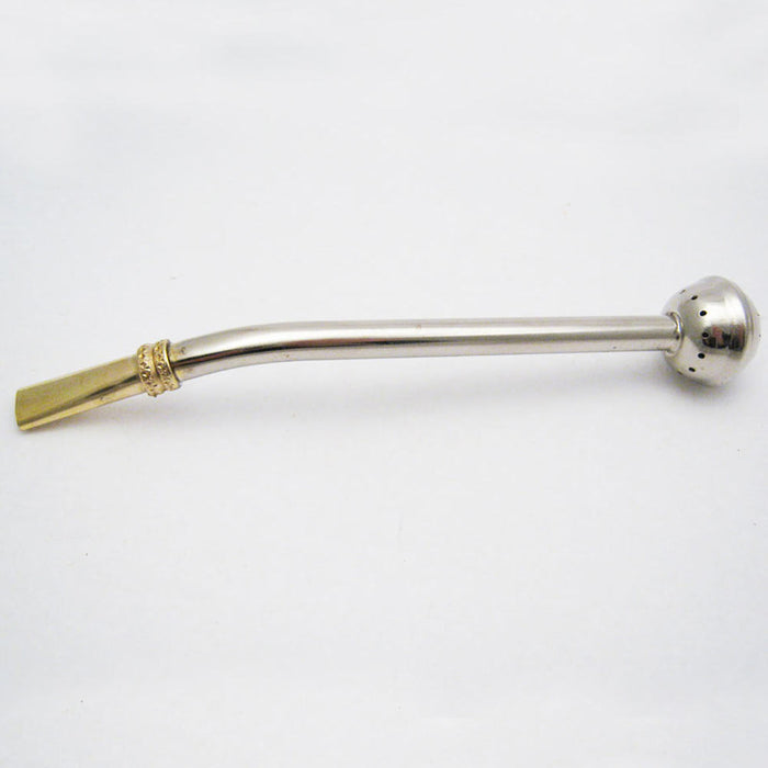 Metal Silver Yerba Mate Tea Bombilla Gourd Drinking Straw Filtered Argentina M14